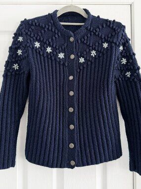 No Label Navy Cardigan - fits like S/M ish
